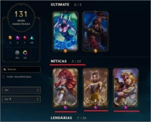 Conta diamante de Prestígio - League of Legends LOL