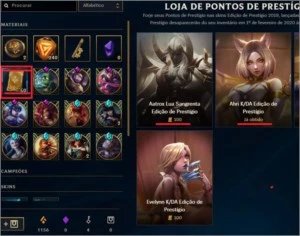 Conta diamante de Prestígio - League of Legends LOL