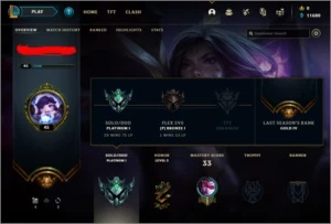 Platina 1 - Boa para smurf - League of Legends LOL