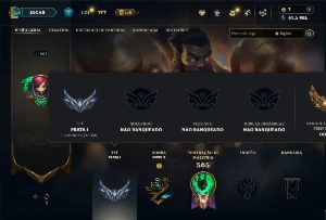 Conta Unranked com todos os Campeões e 392 Skins (ADC / SUP)