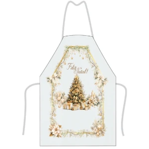 Avental de Cozinha 80x60cm - Natal Clássico - Artesanato e Personalizados