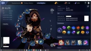 MIR4 arqueira lvl 70 80K de poder+pet epico+pedra lendaria