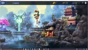 MIR4 arqueira lvl 70 80K de poder+pet epico+pedra lendaria