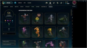 conta LOL, mmr gold/platina, muita skin e todos os campeoes - League of Legends