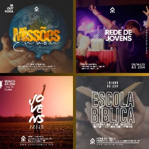Pack Canva Gospel 2025 - ARTES prontas PARA IGREJAS - Outros