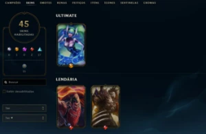 Conta League of Legends Full Acesso - 97 Champs e 45 Skins LOL