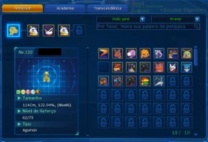 Conta LADMO Alphamon com AOX e Toy Agumon SS+ - Digimon Masters Online