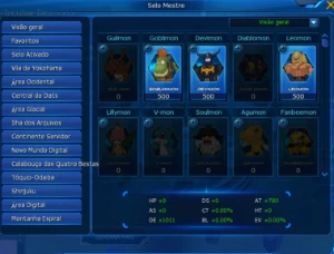 Conta LADMO Alphamon com AOX e Toy Agumon SS+ - Digimon Masters Online
