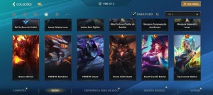 Conta 196 skins feita no primeiro dia - League of Legends: Wild Rift LOL WR