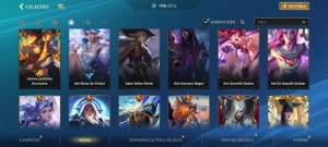 Conta 196 skins feita no primeiro dia - League of Legends: Wild Rift LOL WR