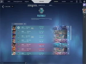 Vendo conta Smurf LVL 27 Plat 2 MMR alto - Valorant
