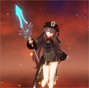 Conta Hu Tao + Espinha Celestial (Genshin Impact)