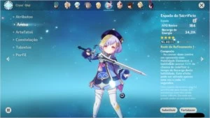 GENSHIN IMPACT - AR36 - DILUC + JEAN + QIQI 5*