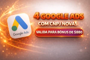 Google ADS com CPNJ novas valida para bônus de $880  - Redes Sociais