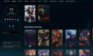 Conta Lol Mestre Top 1 Ekko Br  - League of Legends