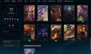 Conta Lol Mestre Top 1 Ekko Br  - League of Legends