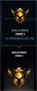 Conta Smurf Gold I 100 Pdl 43770 EA 57% WinRate SkarnerJobs - League of Legends LOL