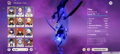 Conta genshin Impact com alguns boneco 5 estrela