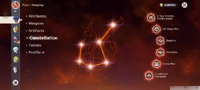 Conta genshin Impact com alguns boneco 5 estrela