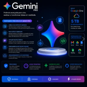 Google Gemini Ai Pro 18 Meses - Privado Garantia 30 Dias - Inteligência Artificial