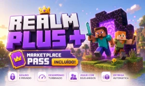 Servidor Realms Plus + MarketPlace Pass de Minecraft Bedrock