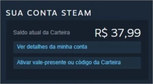 Jogo da steam no valor de 37.99 qualquer jogo