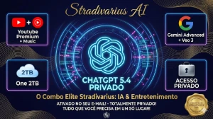Chatgpt5.4+Youtube+Gemini+One2tb+Veo3 (Em Seu Email|Privado) - Assinaturas e Premium