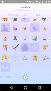 Conta Pokémon Go com vários lendários