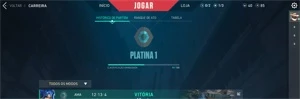 Conta Valorant Smurf Platina - Vandal Netuno