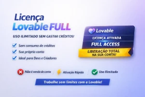 Lovable.dev - Recarga direta na sua conta - Assinaturas e Premium
