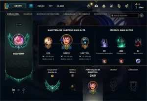 CONTA TERMINOU PLATINA 54 SKINS (2 ULTIMATE) - League of Legends LOL