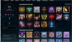 CONTA TERMINOU PLATINA 54 SKINS (2 ULTIMATE) - League of Legends LOL