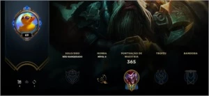Conta Unranked LOL EX DIAMANTE E PLATINA. - League of Legends