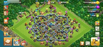 CV13 com o cv quase full com bastante recursos! - Clash of Clans