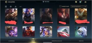 Conta Wild Rift Diamante 4 skins gloriosas - League of Legends: Wild Rift LOL WR