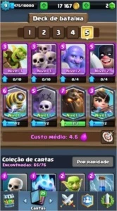 CLASH ROYALE NIVEL 9 ARENA 9 (4 LENDARIAS) + TROCA DE NOME