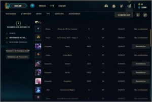 Conta prata 1 com 24 champs e 3 skins - League of Legends LOL