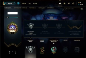 Conta prata 1 com 24 champs e 3 skins - League of Legends LOL