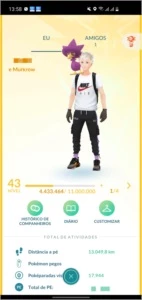 Conta nvl 43 pokemon go - Pokémon