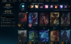 Conta LoL lvl 900 várias skins - League of Legends