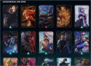 CONTA LOL LV 150 PRATA 2 65 SKINS +680 REAIS GASTOS EM SKINS - League of Legends