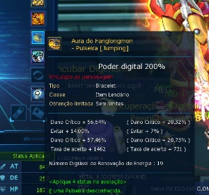 Conta LADMO com susano shin deck legendary vacine - Digimon Masters Online