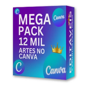 MEGA PACK 12 MIL ARTES NO CANVA