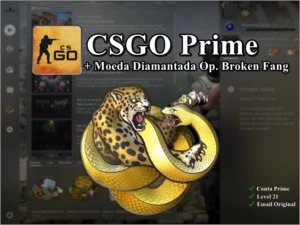 Conta CSGO Prime | Moeda Diamantada Da Op. Presa Quebrada - Counter Strike