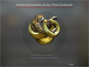 Conta CSGO Prime | Moeda Diamantada Da Op. Presa Quebrada - Counter Strike