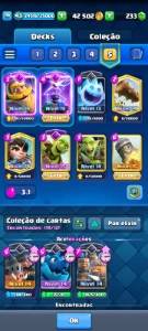 Conta Top Log Bait Full [Troféus: 9650] [6 Evos / 3 Elite] - Clash Royale