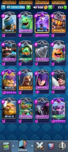 Conta Top Log Bait Full [Troféus: 9650] [6 Evos / 3 Elite] - Clash Royale