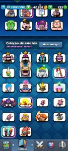 Conta Top Log Bait Full [Troféus: 9650] [6 Evos / 3 Elite] - Clash Royale