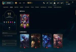 Unranked com 150 Champs e 93 Skins ( ADC / JG / SUP ) - League of Legends LOL
