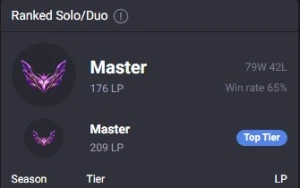 Conta mestre 65 wr - League of Legends LOL